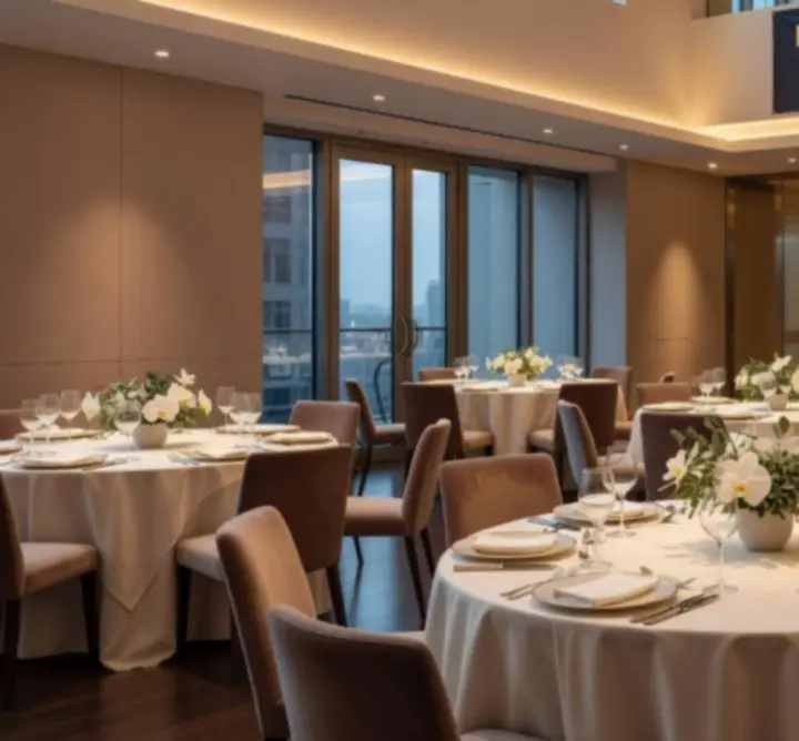 Private event setup at TRT Service